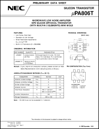 Click here to download UPA806 Datasheet