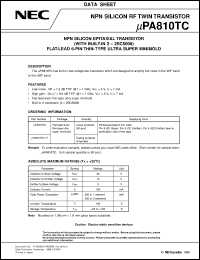 Click here to download UPA810 Datasheet