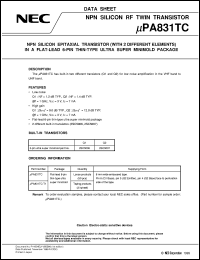 Click here to download UPA831TF Datasheet