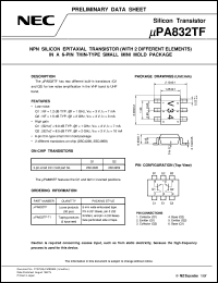 Click here to download UPA832TF-T1 Datasheet