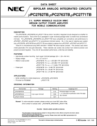 Click here to download UPC2763TB Datasheet