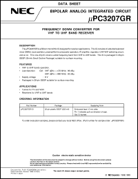 Click here to download UPC3207GR-E1 Datasheet