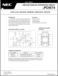 Click here to download UPC4574 Datasheet