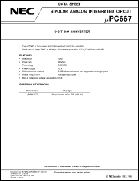 Click here to download UPC667CT Datasheet