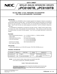 Click here to download UPC8109TB Datasheet