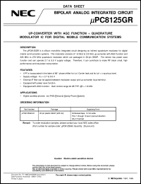 Click here to download UPC8125GR Datasheet