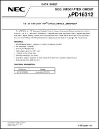 Click here to download UPD16312GB-3B4 Datasheet