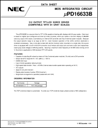 Click here to download UPD16633 Datasheet