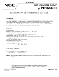 Click here to download UPD16640CN-XXX Datasheet