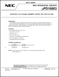 Click here to download UPD16663N-XXX Datasheet