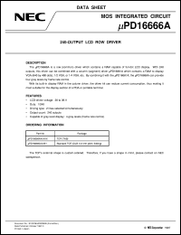 Click here to download UPD16666 Datasheet