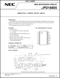 Click here to download UPD16805GS-T1 Datasheet