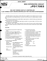 Click here to download UPD17053CW-XXX Datasheet