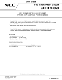 Click here to download UPD17P068GF-3 Datasheet