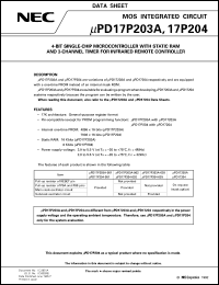 Click here to download UPD17P203 Datasheet