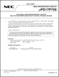 Click here to download UPD17P709GC-3B9 Datasheet