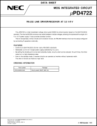 Click here to download UPD4722GS-GJG Datasheet