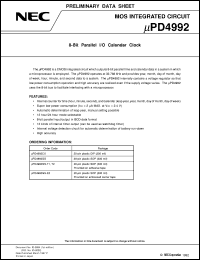 Click here to download UPD4992GS Datasheet