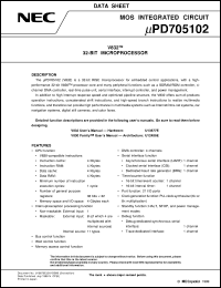 Click here to download UPD705102 Datasheet