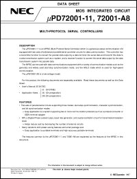 Click here to download UPD72001C-A8 Datasheet