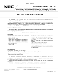 Click here to download UPD750008CU(A)-XXX Datasheet