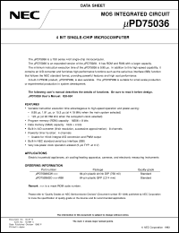 Click here to download UPD7503 Datasheet