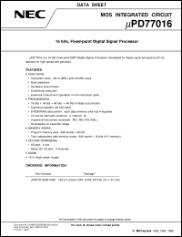 Click here to download UPD77016GM-KMD Datasheet