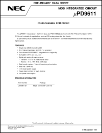 Click here to download UPD9611GT Datasheet