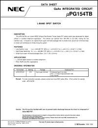 Click here to download UPG154TB Datasheet