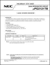 Click here to download UPG2121TB Datasheet