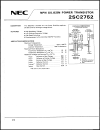 Click here to download 2SC2752 Datasheet