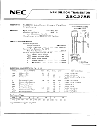 Click here to download 2SC2785 Datasheet