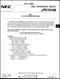 Click here to download uPD70108GC-10-3B6 Datasheet