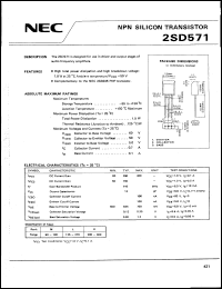 Click here to download 2SD571 Datasheet