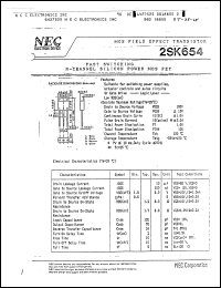 Click here to download 2SK654 Datasheet