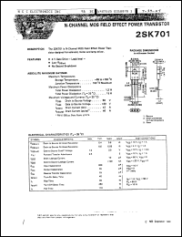 Click here to download 2SK701 Datasheet