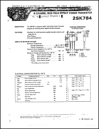 Click here to download 2SK784 Datasheet