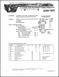 Click here to download 2SK785 Datasheet
