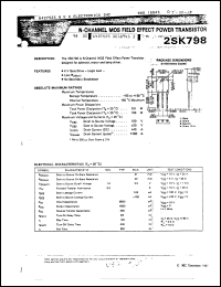 Click here to download 2SK798 Datasheet