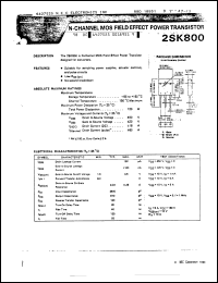 Click here to download 2SK800 Datasheet