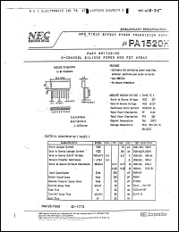 Click here to download uPA1520H Datasheet