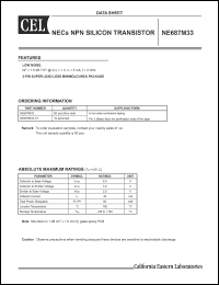 Click here to download NE687M33-T3 Datasheet