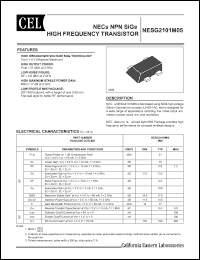 Click here to download NESG2101M05-T1 Datasheet