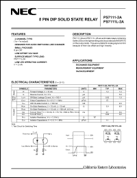 Click here to download PS7111L-2A-E3 Datasheet