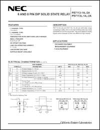 Click here to download PS7113L-1A-E4 Datasheet