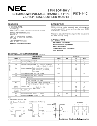Click here to download PS7241-1C-F4 Datasheet