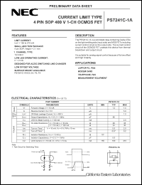 Click here to download PS7241C-1 Datasheet