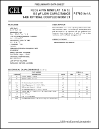 Click here to download PS7801A-1A Datasheet