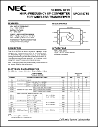 Click here to download UPC8187TB-E3 Datasheet