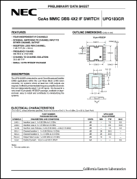 Click here to download UPG183GR-E1 Datasheet